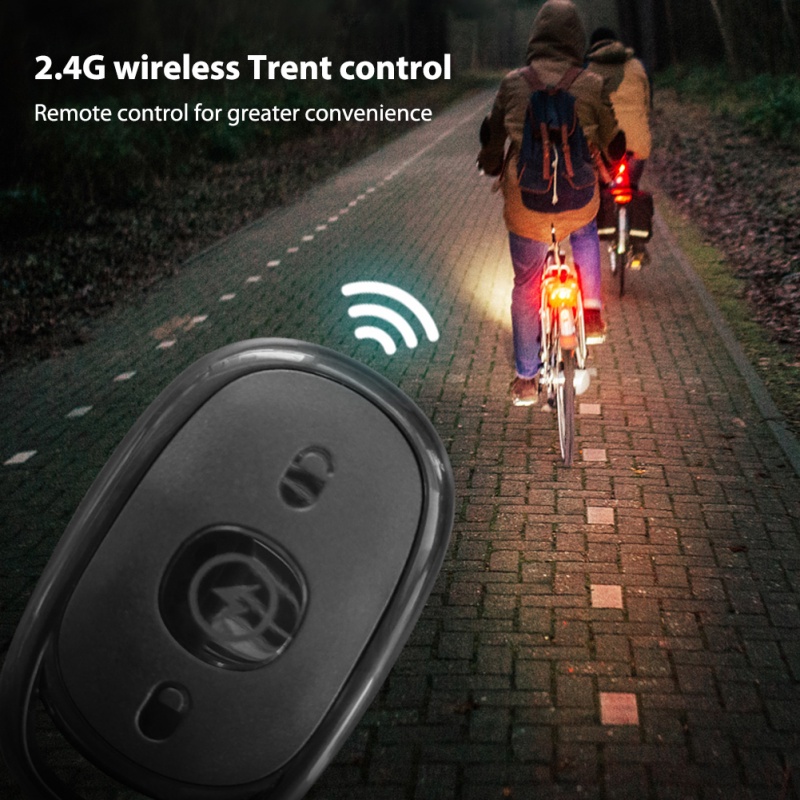 Đèn Led Nhấp Nháy Không Dây Chống Va Chạm Chống Thấm Nước Có Điều Khiển Từ Xa Cho Xe Đạp