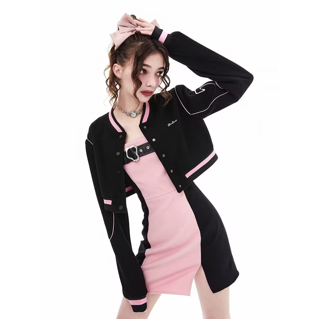 Váy Hot Girl Gió style Bóng Chày Phù Hợp Với Nữ ,váy ôm body, xu hướng, hottrend, váy nữ