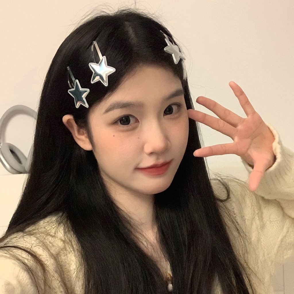 Kẹp TóC HìNh Ngôi Sao ĐíNh Kim Cương Giả ThờI Trang Cho Nữ Y2k