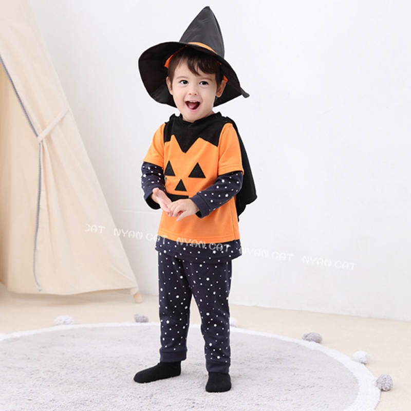 Bộ Đồ Hóa Trang Halloween Nhân Vật Người Dơi Màu Đen Dành Cho Bé Trai