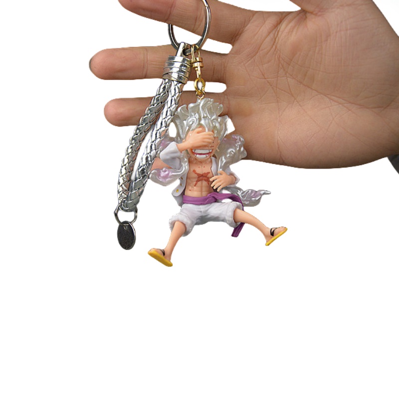 Móc Khóa pvc 7cm Hình Nhân Vật nika snakeman luffy Trong one piece