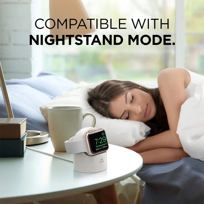 Đế Sạc Silicone Cho iWatch series ultra 8 7 6 SE 5 4 3 2 1 iWatch band 49mm 41mm 45mm 42mm 38mm 44mm 40mm Giá Đỡ