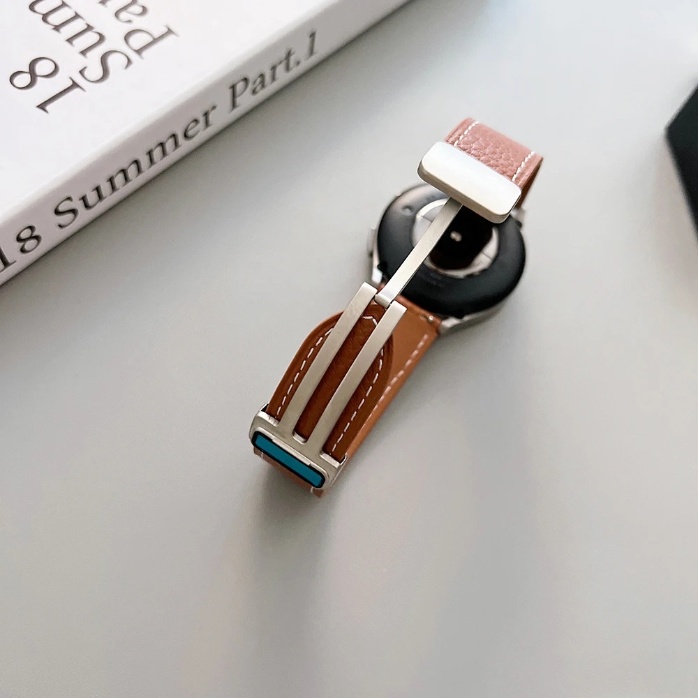 Dây Đeo Bằng Da Có Khóa Nam Châm Cho Đồng Hồ Thông Minh Amazfit GTS 4 mini / GTS 4