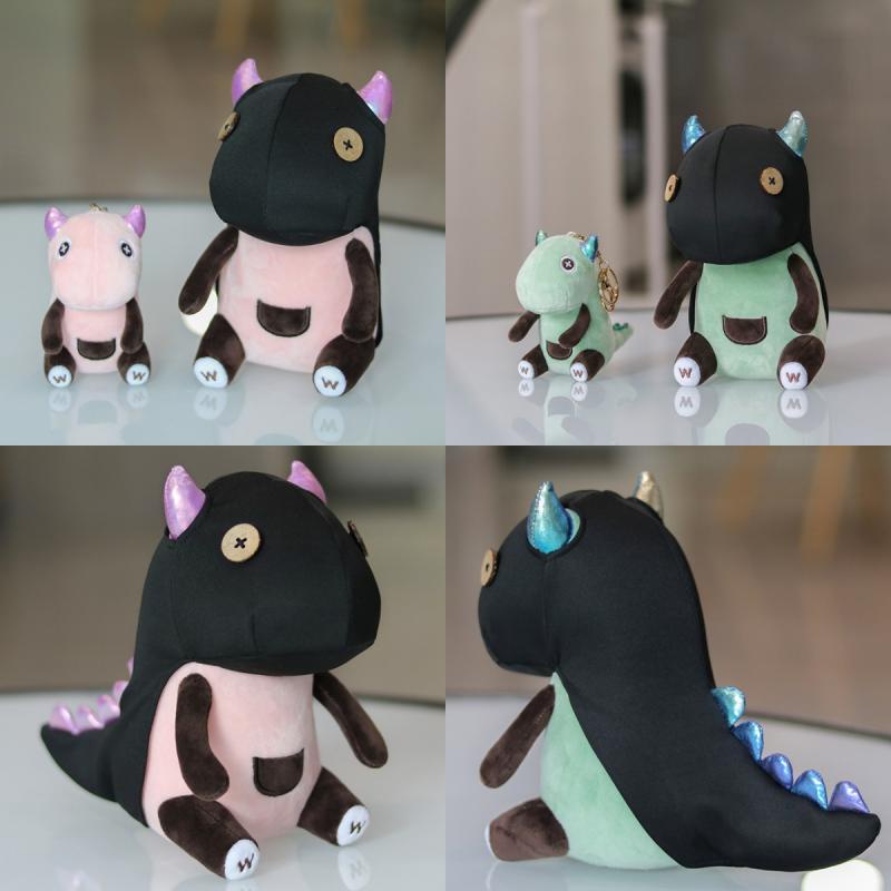 Dino Friends Nhồi Bông Treo Trang Trí Màu Hồng / Xanh Lá