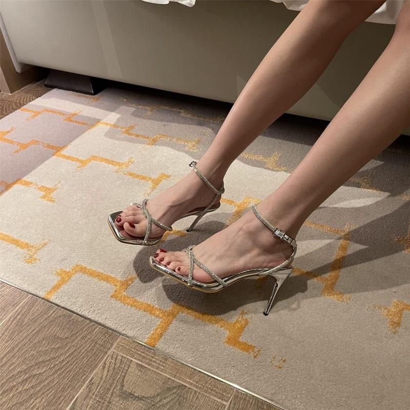 Aès giày cao gót Sandal Cao Gót Hở Ngón Thiết Kế Mới Thời Trang Dành Cho Năm 2023 25Z23061406