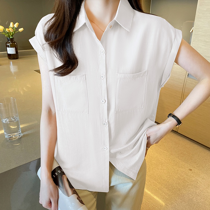 Áo Sơ Mi Mỏng Dáng Rộng Thời Trang Mùa Hè Phong Cách Hàn Quốc