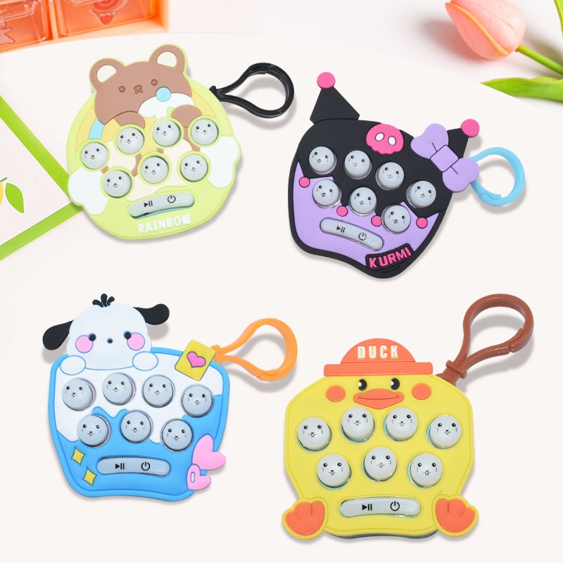 Máy Chơi Game Cầm Tay Dạng Móc Khóa Sanrio Giảm Căng Thẳng Cho Trẻ Em