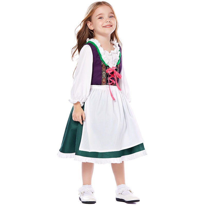 Lễ hội dân gian truyền thống bavaria của đức trang phục cho trẻ em cô gái lễ hội halloween trang phục tiệc terno bộ quần áo trẻ em