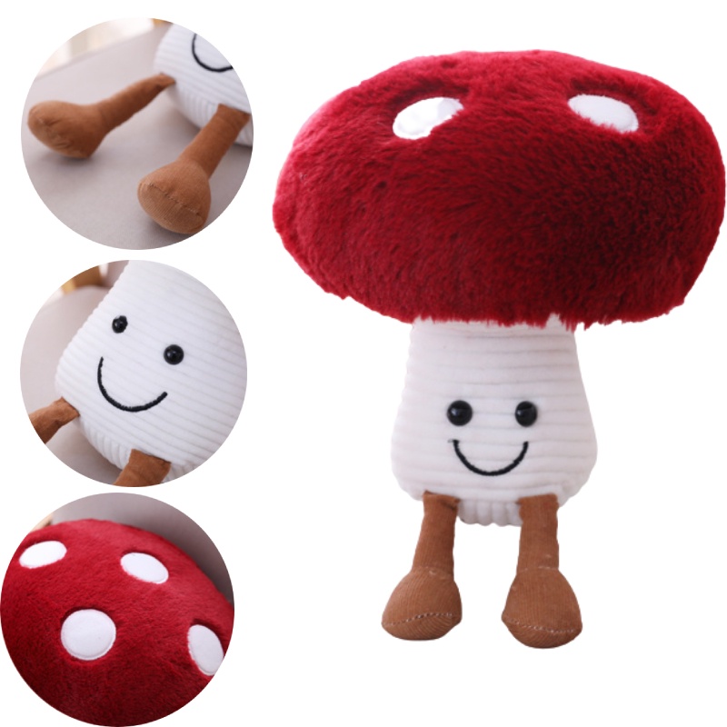 Đồ Chơi Nhồi Bông Hình Cây Nấm Siêu Mềm Nhiều Màu Sắc 20cm / 26cm / 40cm