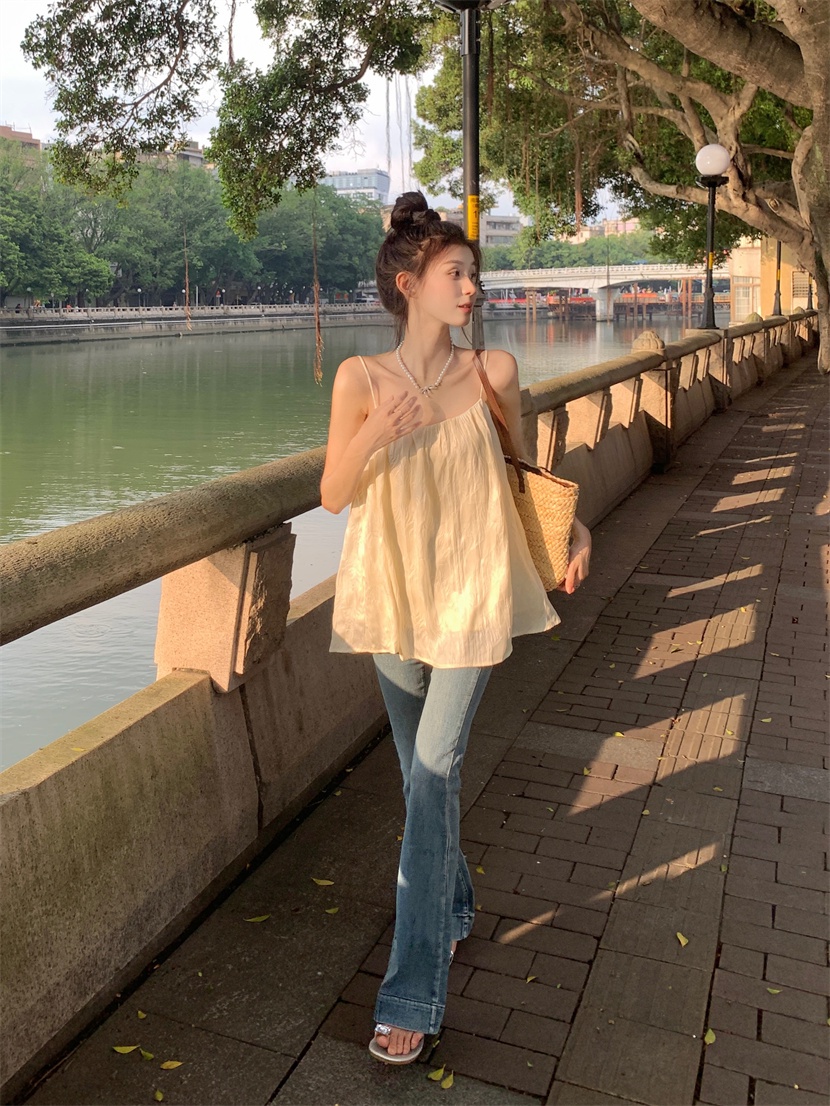 Áo Dây Mỏng Màu Sắc Gradient Thời Trang Mới 64990