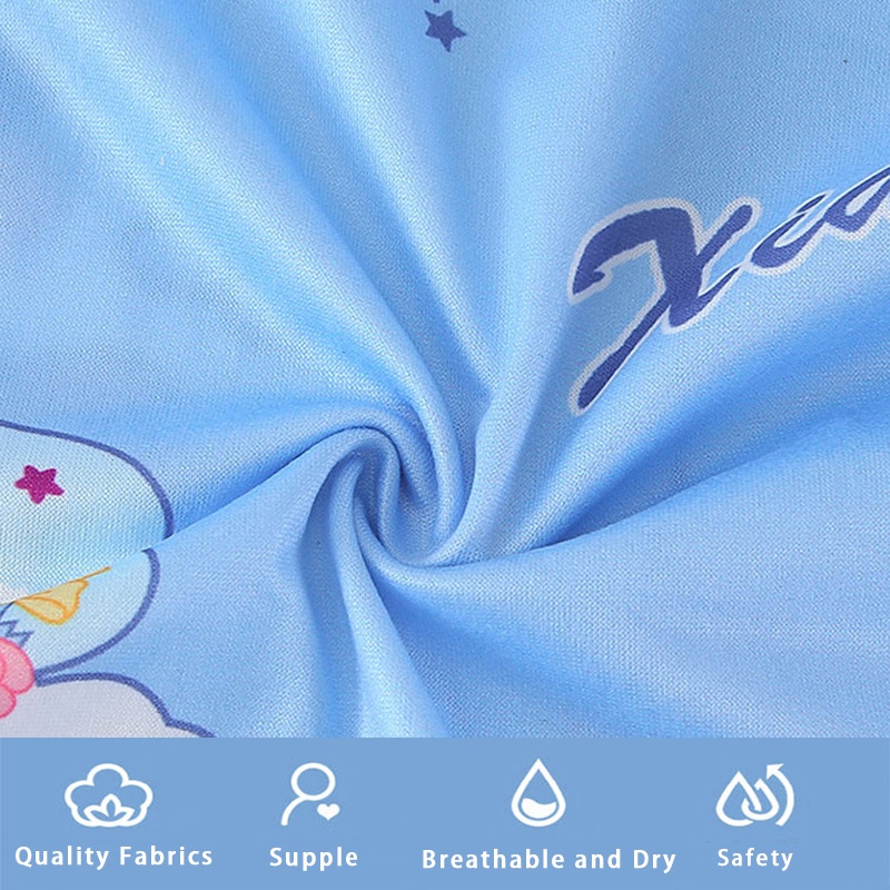 Sanrio Bộ Đồ Ngủ Gấu Dâu Ngắn Tay Vải Mỏng In Hoạt Hình Kuromi Dễ Thương Pijama Cho Bé Gái