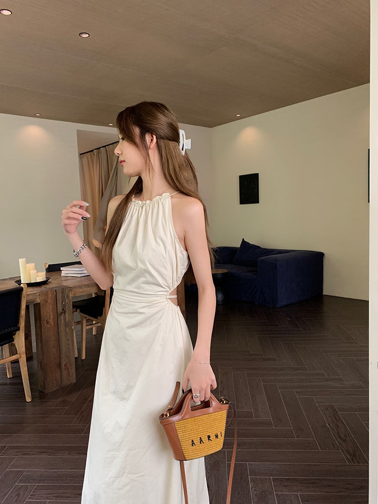 Đầm Dây Khoét Eo Dài Giữa 64957