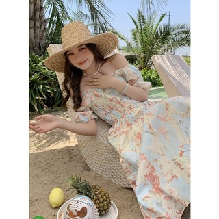 Đầm Hoa Eo Hẹp Phong Cách Mùa Hè Mới