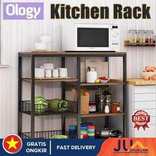 4 Sizes Kitchen Rack Storage Organizer Holder Microwave Oven Shelf