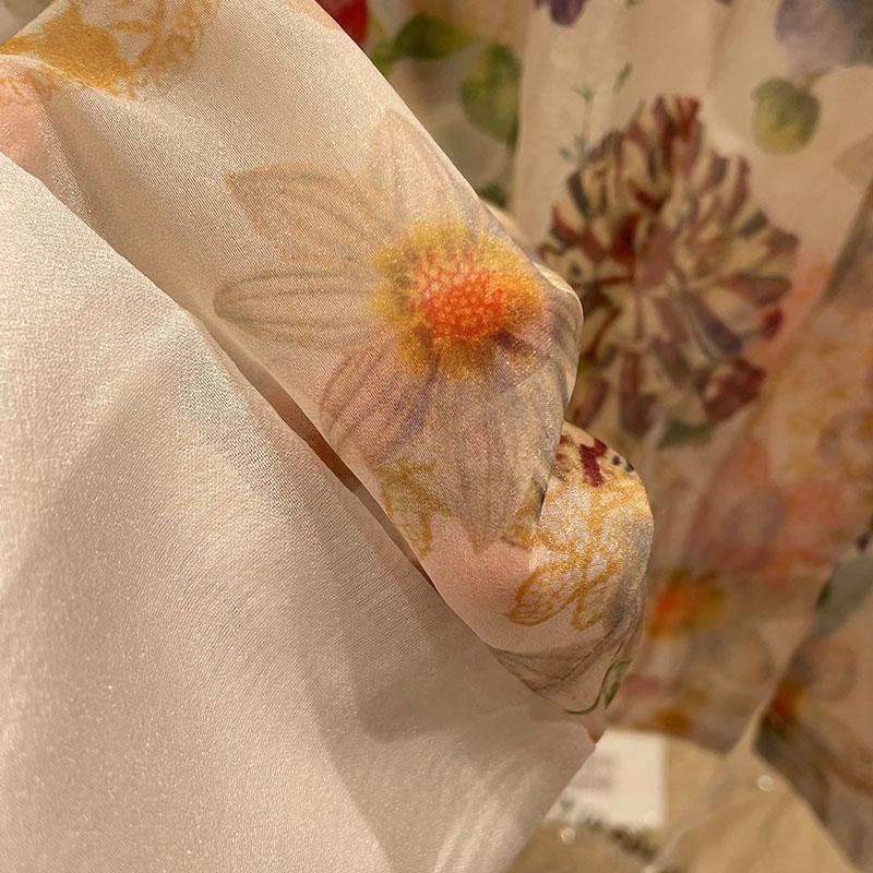 Áo Sơ Mi Vải Lụa Chống Nắng In Họa Tiết Hoa Phong Cách Trung Quốc Thanh Lịch Thời Trang Cho Nữ 2023