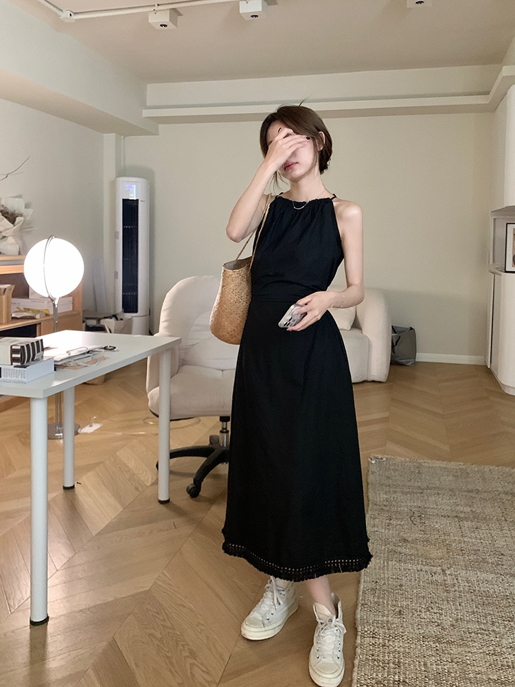 Đầm Dây Khoét Eo Dài Giữa 64957