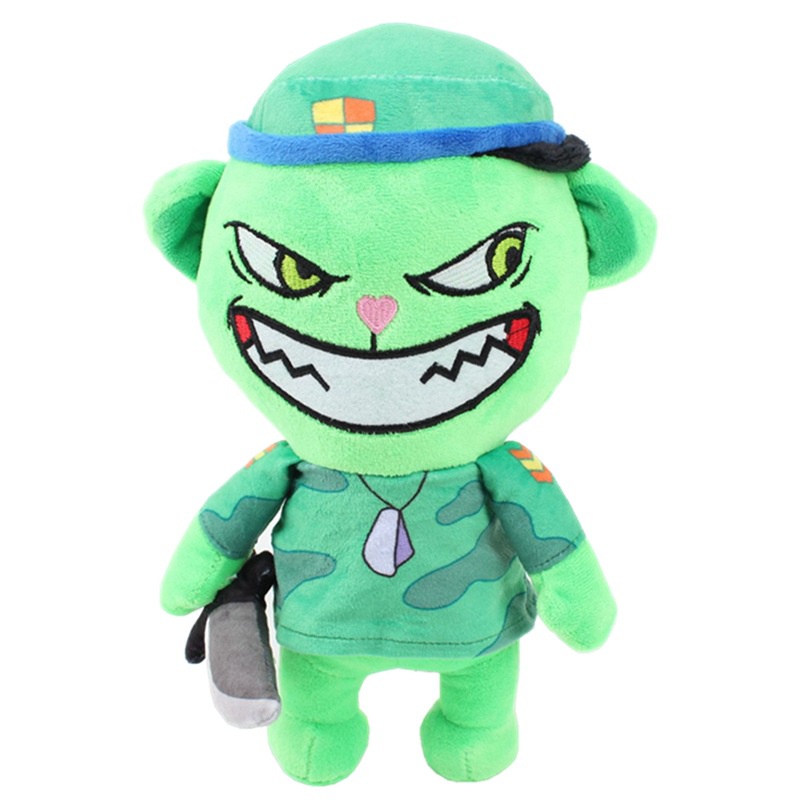 Happy Tree Friends Đồ chơi sang trọng Búp bê hoạt hình Htf Flippy Plush nhồi bông quà tặng