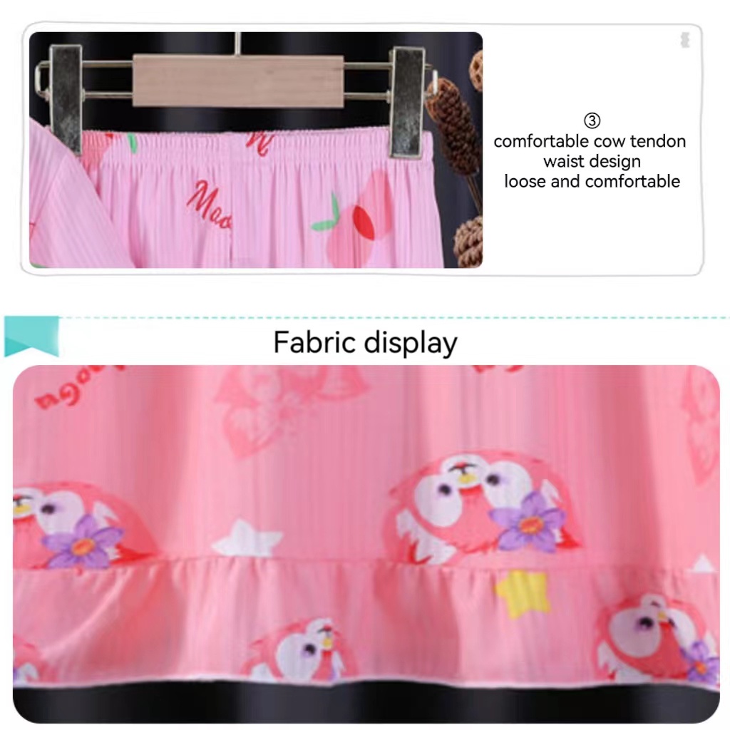 Kuromi Bộ Đồ Ngủ Ngắn Tay Họa Tiết hello kitty Dễ Thương Dành Cho Bé Gái