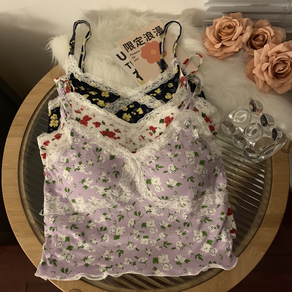 67135 Pháp Sang Trọng Hoa Áo Yếm Mỏng Vừa Vặn