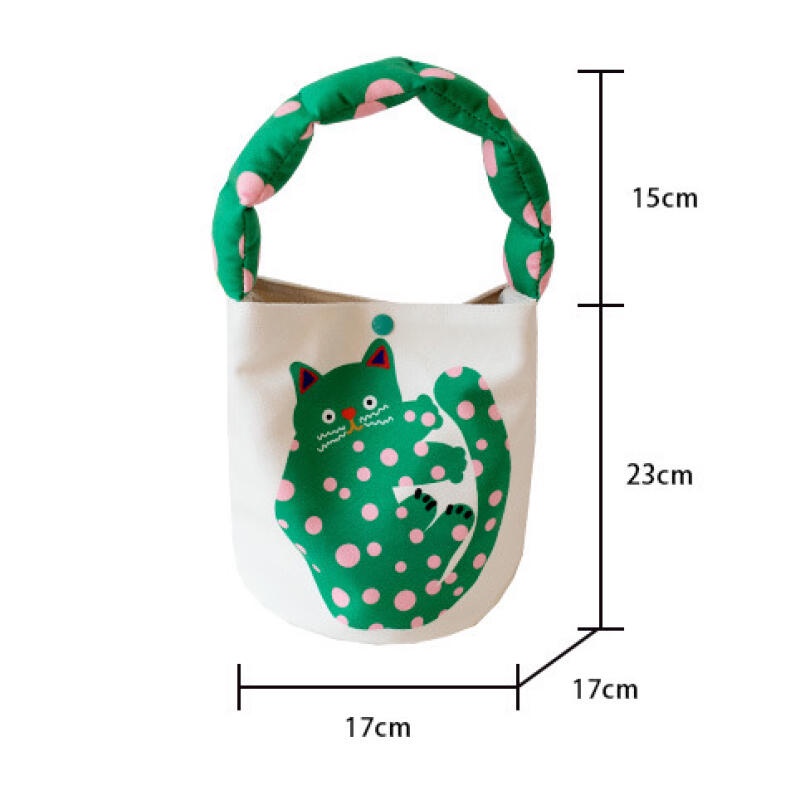 Túi Vải canvas Đựng Cơm Trưa Nhỏ Xinh Thời Trang Hàn Quốc Mới 2023