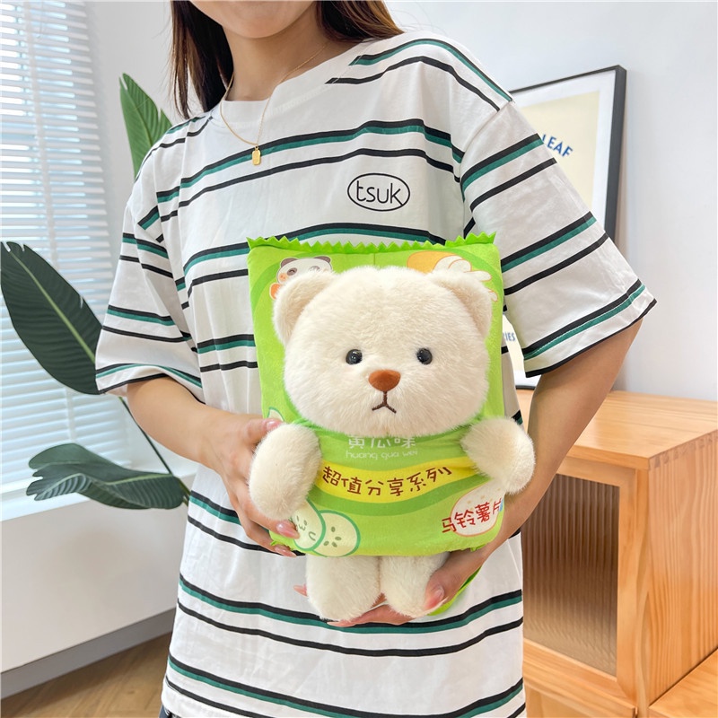 Túi Đựng Đồ Ăn Vặt Hình Gấu Bông Hoạt Hình Đáng Yêu Cho Trẻ Em