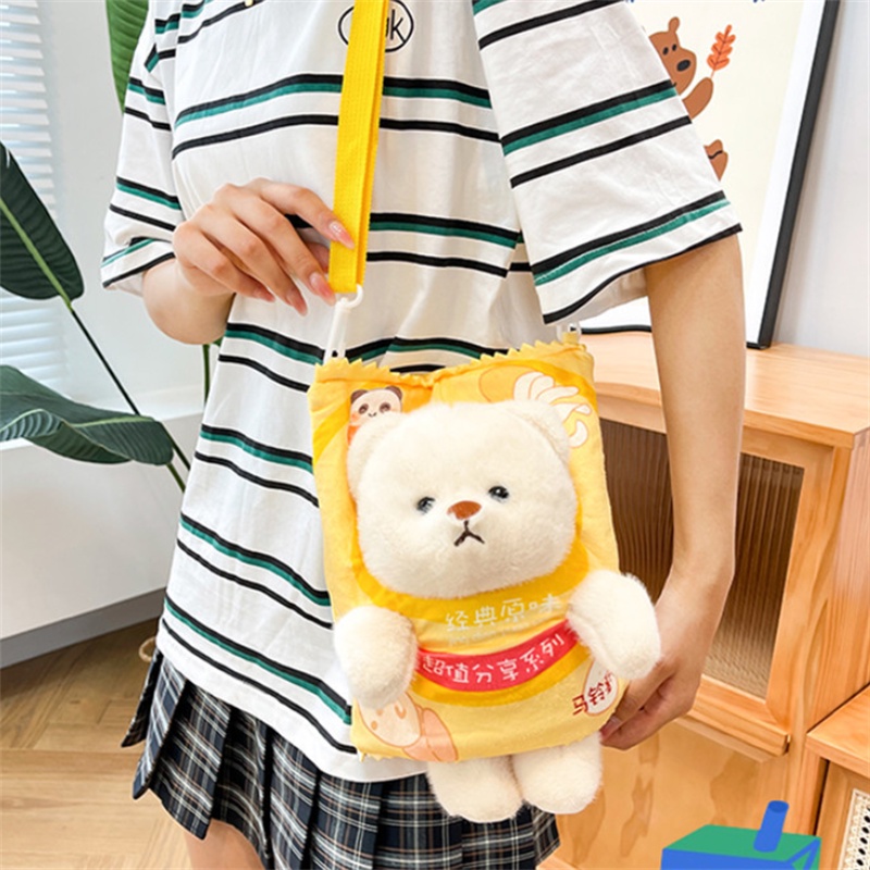 Túi Đựng Đồ Ăn Vặt Hình Gấu Bông Hoạt Hình Đáng Yêu Cho Trẻ Em