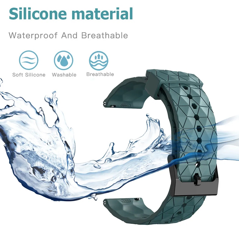 Silicone Dây Đeo Silicon Họa Tiết Bóng Đá Cho Đồng Hồ Thông Minh amazfit gts 4 mini amazfit gts 4