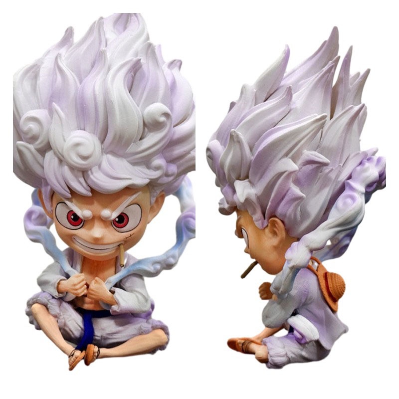 Mô Hình Nhân Vật nika luffy Trong one piece Đang Ngồi Kích Thước 13cm