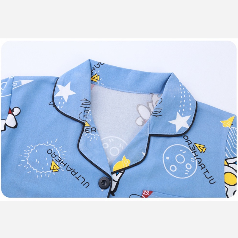 Bộ Đồ Ngủ Pijama gấu dâu Kuromi Tay Dài In Họa Tiết melody Dễ Thương Thời Trang Mùa Hè Cho Bé Gái