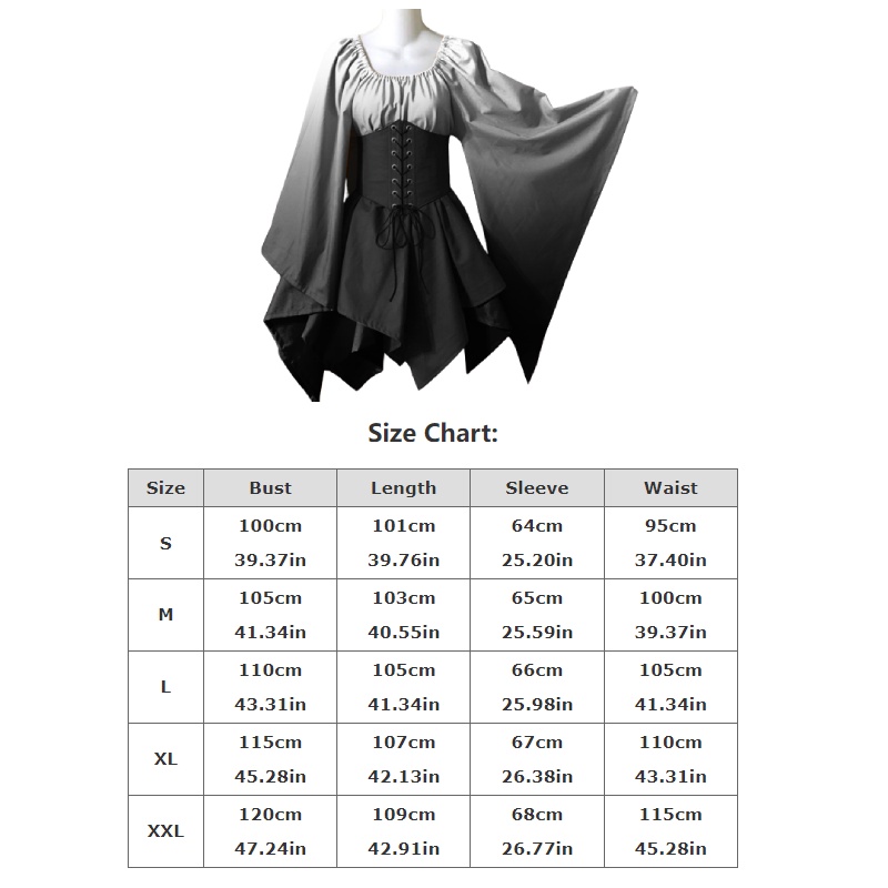 Đầm Hóa Trang halloween Phong Cách gothic Cổ Điển Cho Bé Gái
