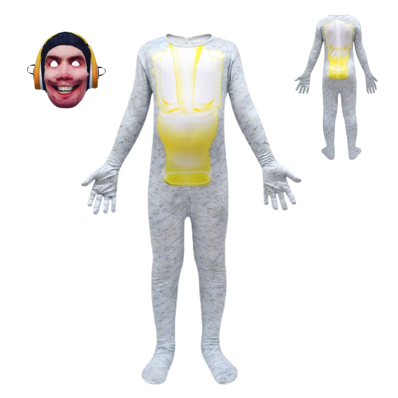 Skibidi Bộ Áo Liền Quần Hóa Trang Nhân Vật Hoạt Hình one piece