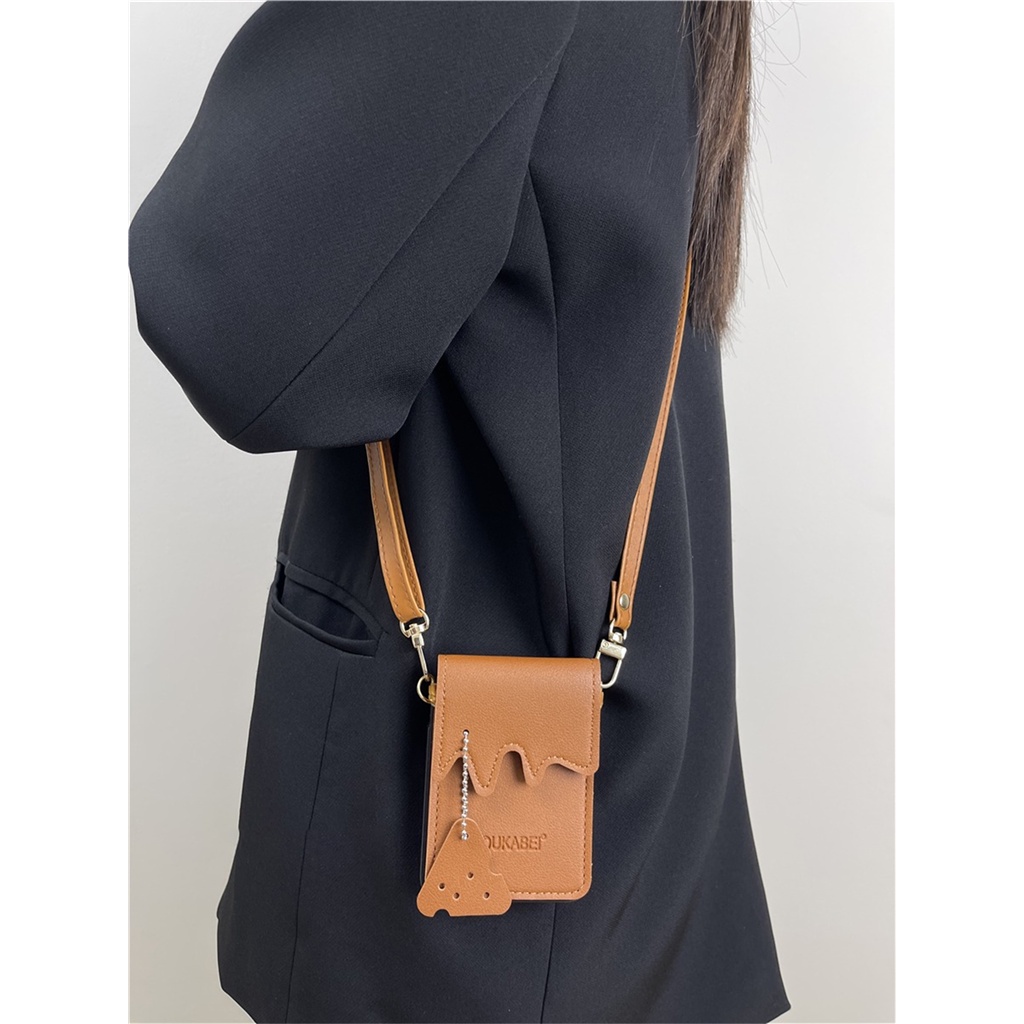 Bao Da Điện Thoại Sang Trọng Có Dây Đeo Chéo Cho samsung galaxy z flip 3 4 5g z flip3 zflip4 Ốp