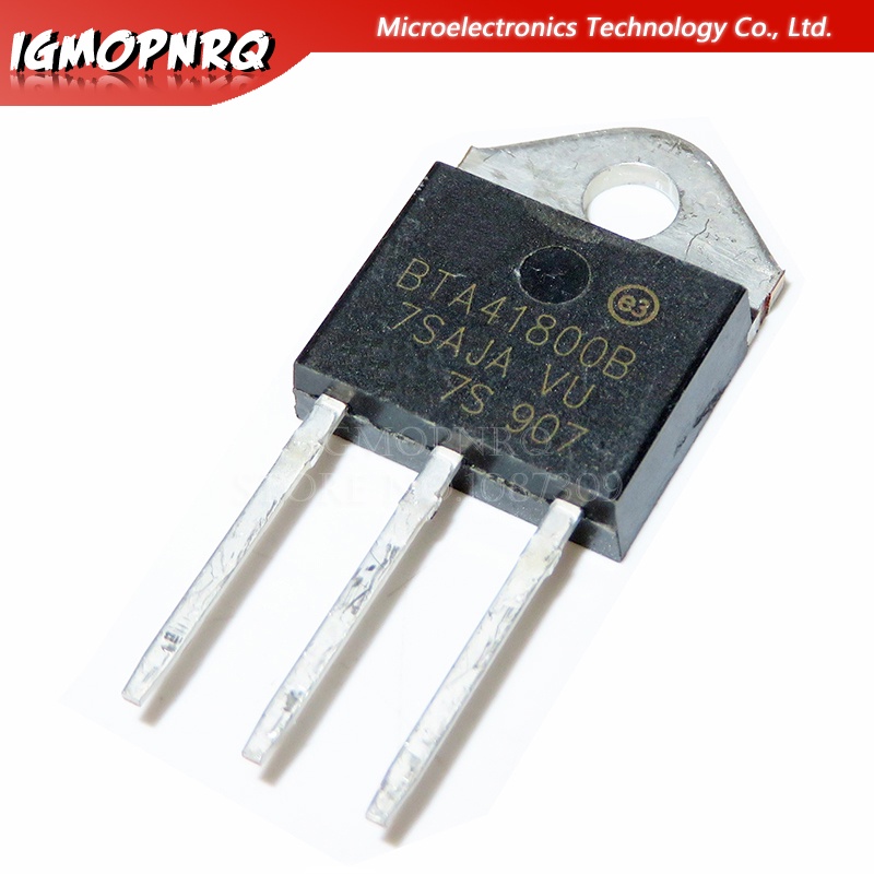 Bộ 10 Linh Kiện Điện Tử bta41-800b bta41800b bta41-800 bta41 triacs 40 amp 800 volt to-3p Mới