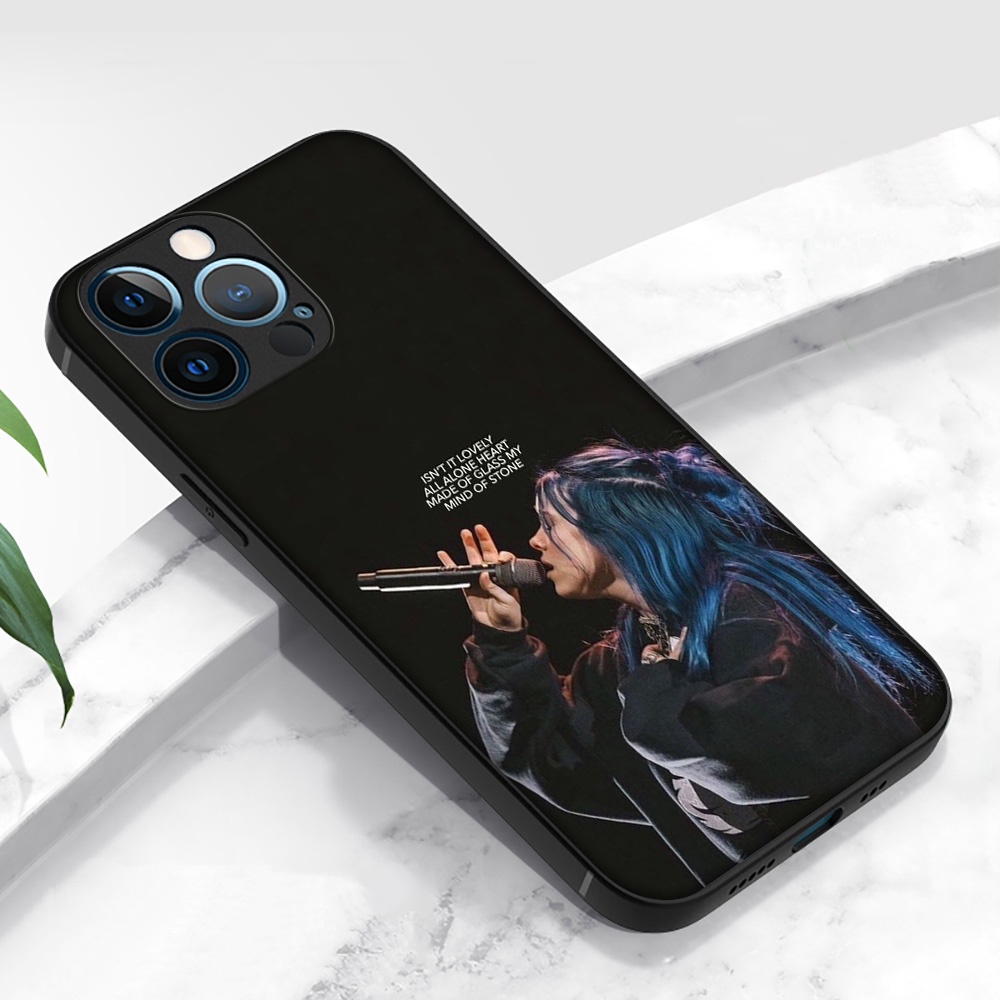 Ốp Điện Thoại Silicon Mềm Hình billie eilish Cho iphone 14 plus pro max gf7