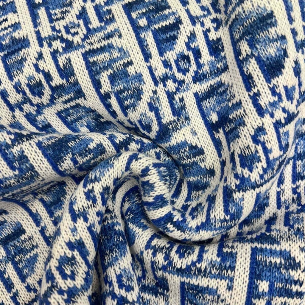 Áo Sweater Dệt Kim Cổ Tròn In Chữ Thời Trang Thu Đông Cho Nam Và Nữ