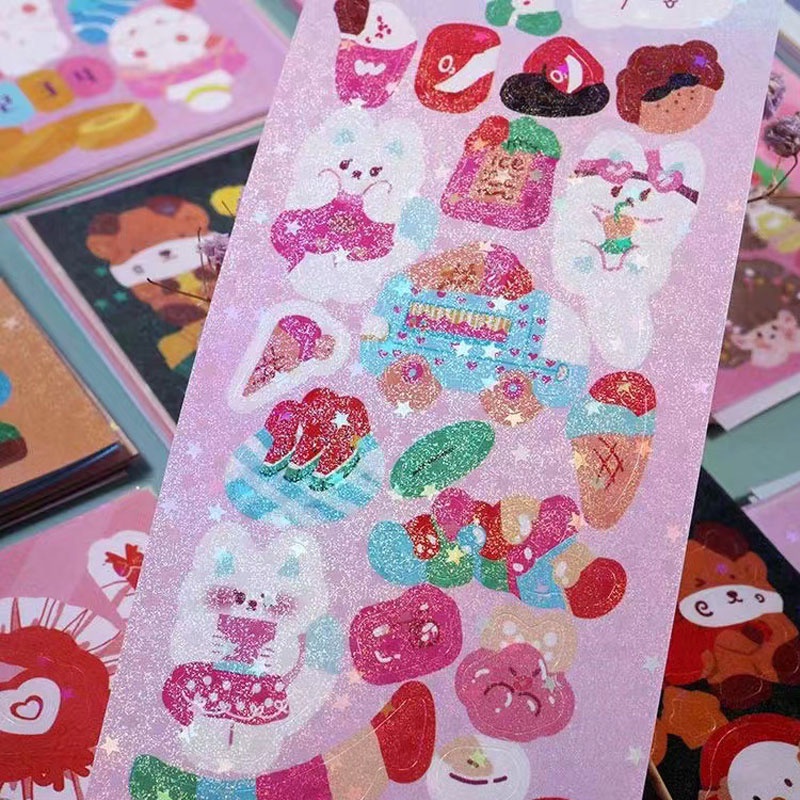 Hoạt Hình Miếng Dán Trang Trí Hình gudetama diy