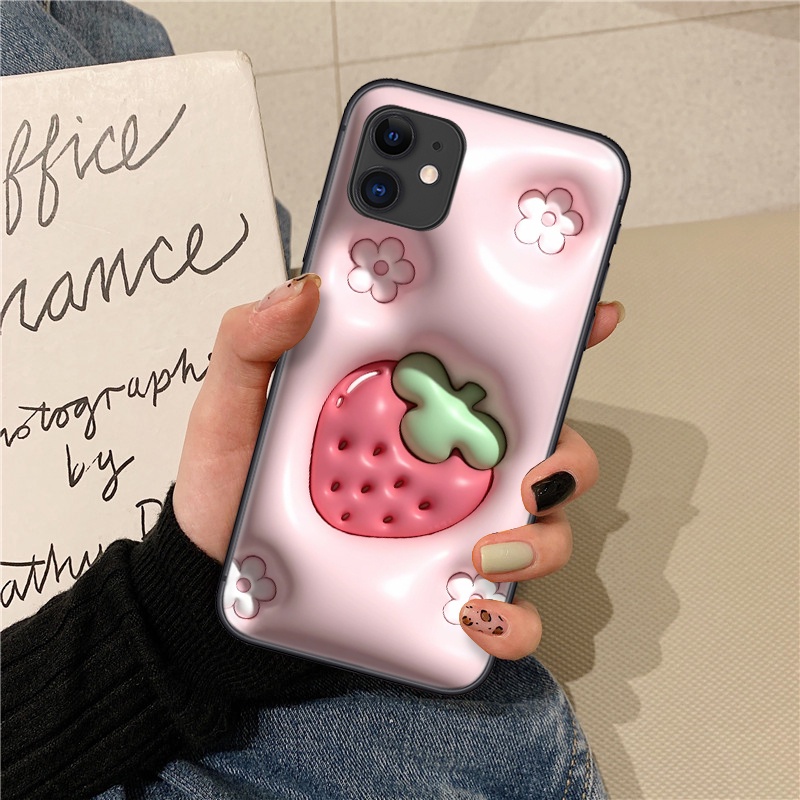 Ốp Điện Thoại Mềm Họa Tiết Trái Cây Hoạt Hình ty25 Cho samsung s10 lite plus s20 fe s21 ultra