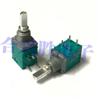 1 Chiếc EC09 Nhỏ Ngang 360 Độ Xoay Mã Hóa Chìa Khóa Công Tắc 20 Định Vị Xung Kỹ Thuật Số Chiết Áp Nửa Trục 15MM