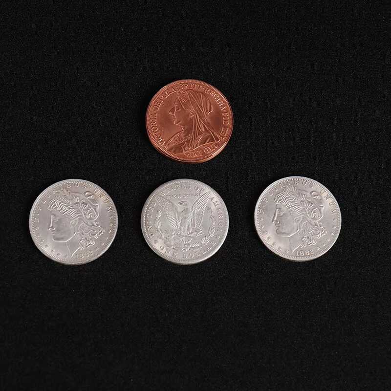 Oliver's Scottish Soda (Morgan And Victoria Queen's Ancient Coins) Magic Trick Gimmick Props Sân Khấ