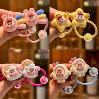 2 Chiếc Mới Đáng Yêu Cầu Vồng Bé Gái Co Giãn Tóc Phụ Kiện Tóc Trẻ Em Dây Buộc Tóc Bé Mũ