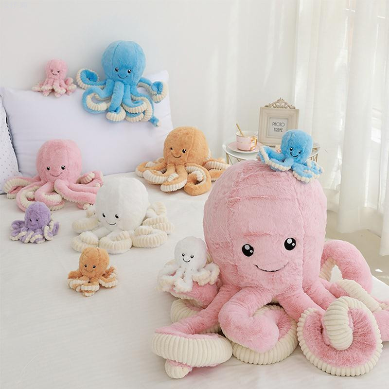 Order💯 Big Octopus Plush Toy đồ chơi dễ thương Búp bê Búp bê Ngủ Ngủ ngon
