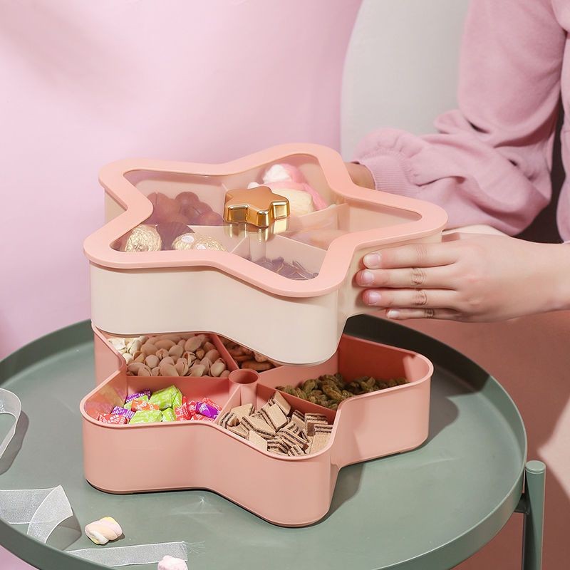 🌞HÀNG CÓ SẴN🌛 Dried Fruit Tray Living Room Fruit Tray Snack Tray Candy Storage Box Fruit Tray Liv