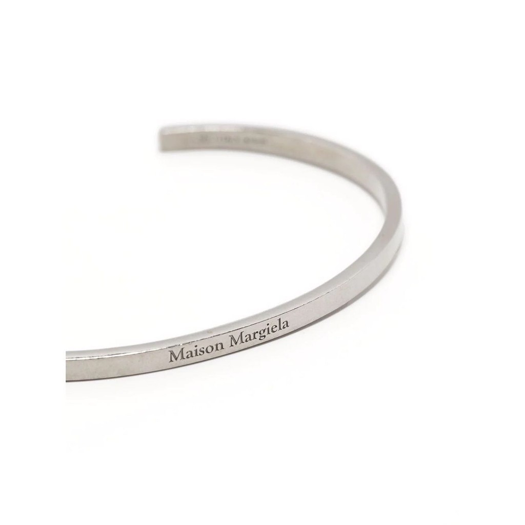 Maison * Margiela Couple Vòng tay mịn bằng thép titan mỏng