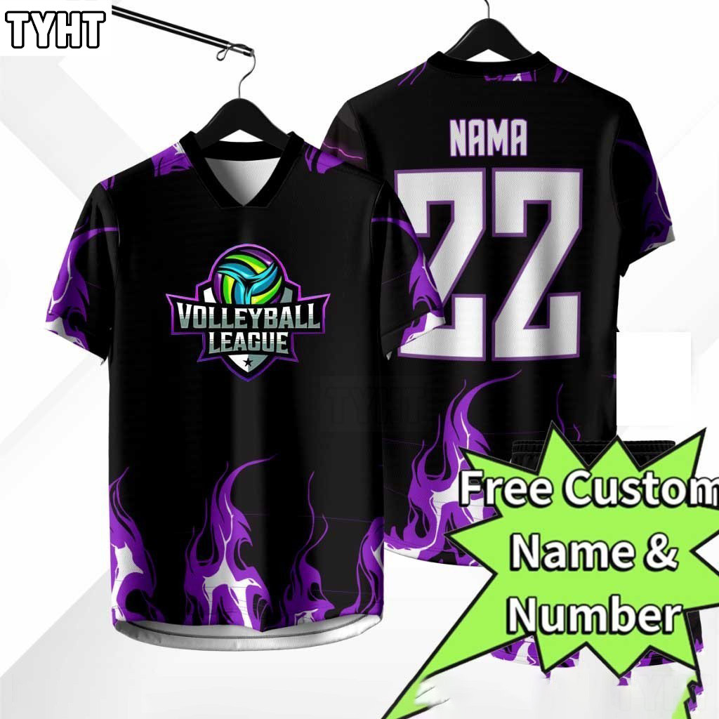 Coquette VOLLEYBALL LEAGUE jersey baju Free tùy chỉnh Kích thước trẻ em - Áo thun thời trang cỡ lớn 