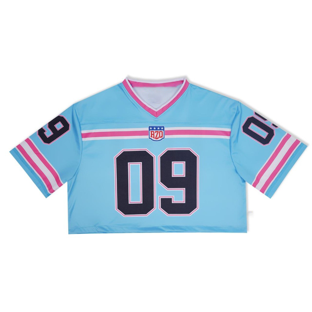 Rzq Active / Broome 09 / Jersey Croptop / Oversize / Y2k / Nfl / Nhl / Jersey Wanita / Âm nhạc / Bón