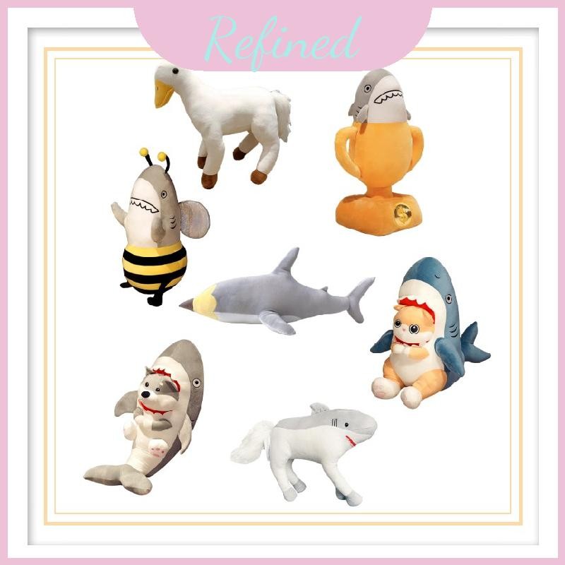 Shark Horse Riding Plushie, Wacky Sharkbee Bee Đồ chơi mềm, Whimsical dành cho người sưu tập động vậ