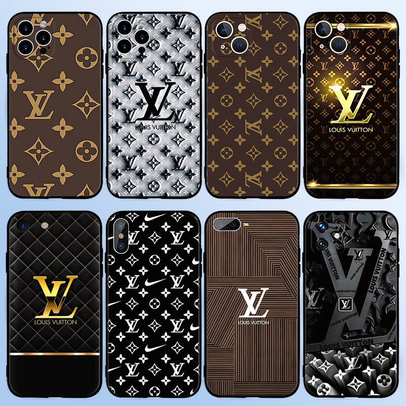 JD6 Thương hiệu thời trang LV đơn giản cho iPhone 5 5s SE 6 6s 6Plus 6sPlus 7 8 SE 7Plus 8Plus X XR 