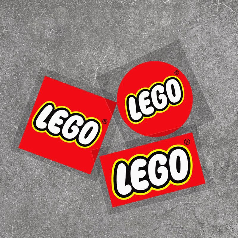 LEGO LEGO Đồ Chơi LOGO Kính Phía Sau Sửa Đổi Xe Miếng Dán Mũ Bảo Hiểm Miếng Dán Điện Xe Máy Trang Tr