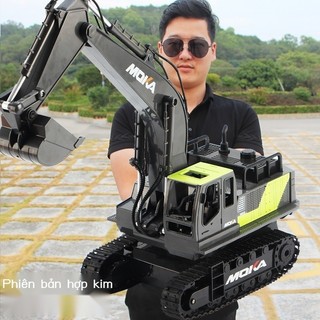 [GIÁ TỐT CHỌN MẪU] Hợp kim lớn trẻ em điều khiển từ xa máy xúc đồ chơi ô tô cậu bé mô phỏng máy xúc