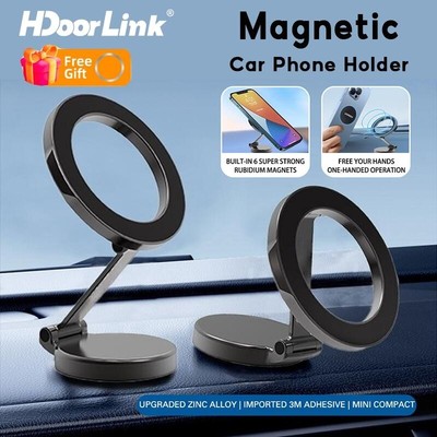 Giá đỡ điện thoại ô tô từ tính HdoorLink 360° Hợp kim có thể điều chỉnh Gấp điều hướng ô tô từ tính